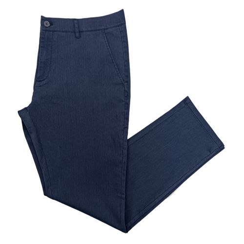 Pantalón azul sólido