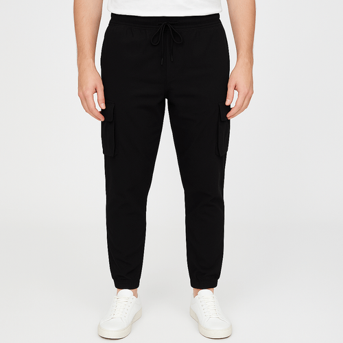 Pantalón negro sólido