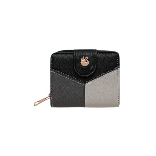 Billetera multicolor zip around para mujer