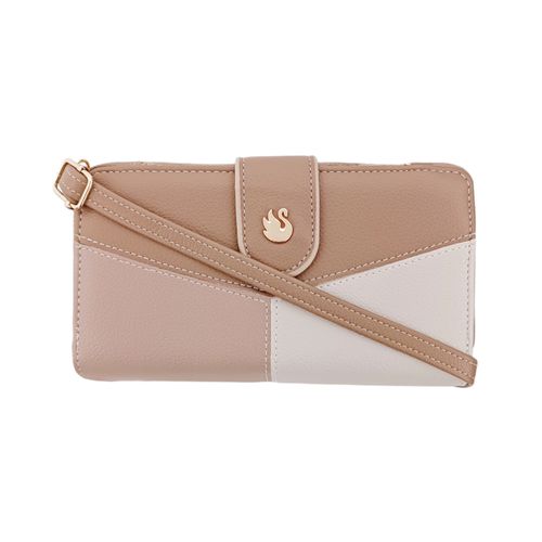 Billetera multicolor zip around para mujer