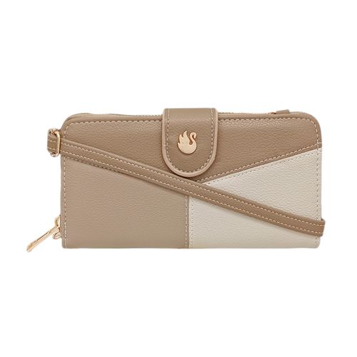 Billetera zip around multicolor para mujer