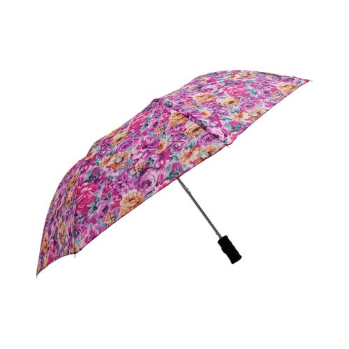 Sombrilla morada plegable automática