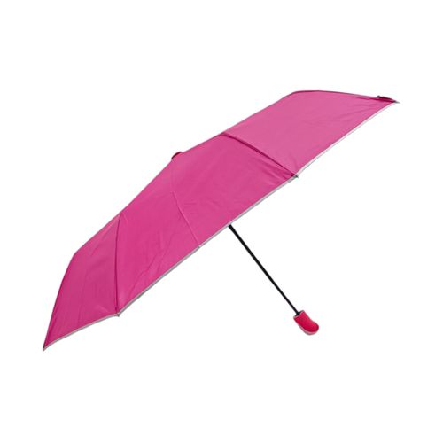 Sombrilla fucsia plegable automática