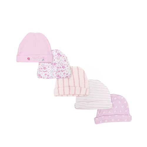 Set de gorros estampados para bebé niña