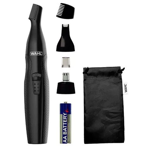 Mini detallador de cabello  3 en 1 seco y mojado con baterías 3 cabezales  negro
