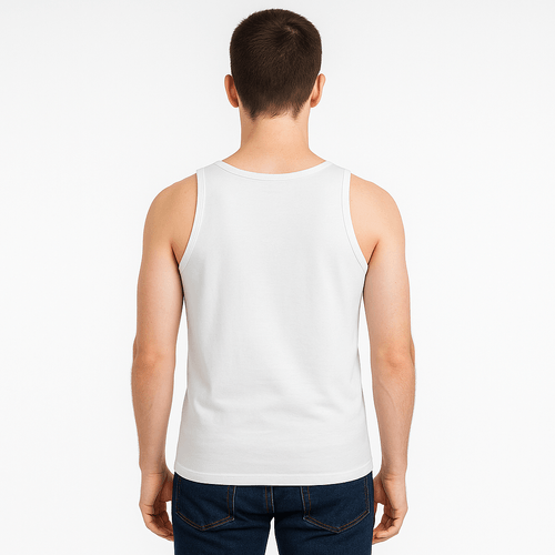 Tank top blanco sólido