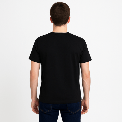 Camiseta negra sólida