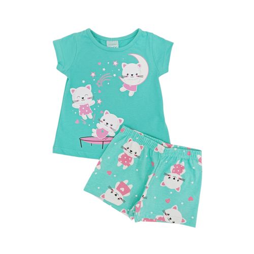 Pijama aqua para niña