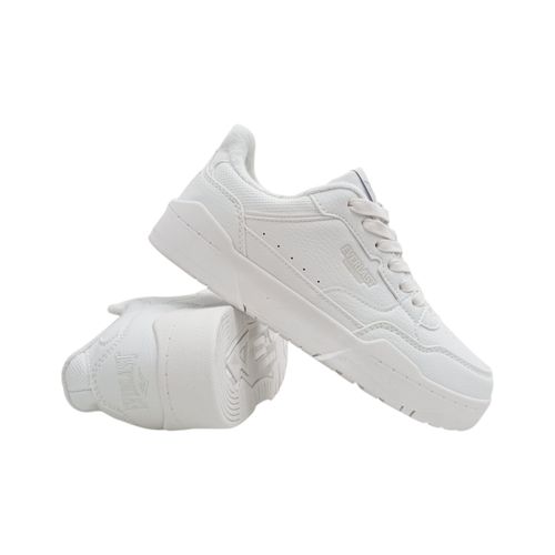 Sneakers blancos con textura para mujer