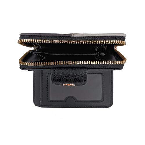 Billetera zip around colorblocking para mujer