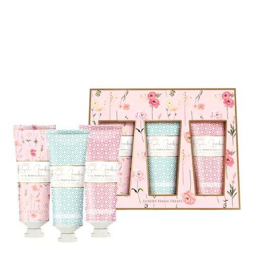 Set Royale Garden Rose Poppy & Vanilla Luxury Hand Cream