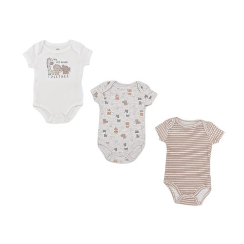 Set de mamelucos estampados para bebé niño