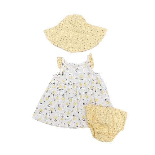 Set vestido estampado para bebé niña