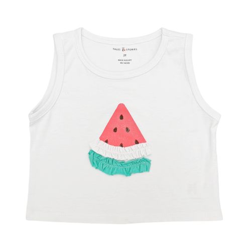 Tank top con textura para niña