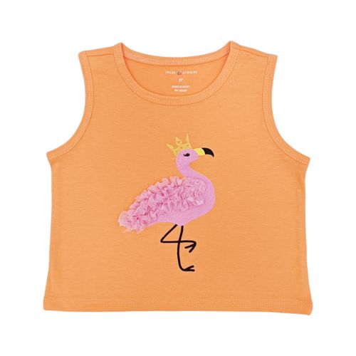 Tank top con textura para niña