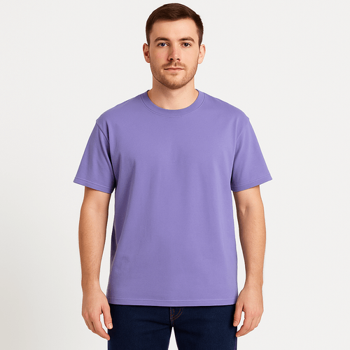 Camiseta overzise morada para hombre