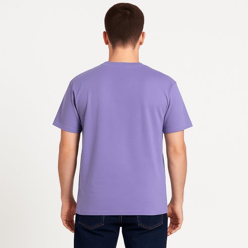 Camiseta overzise morada para hombre