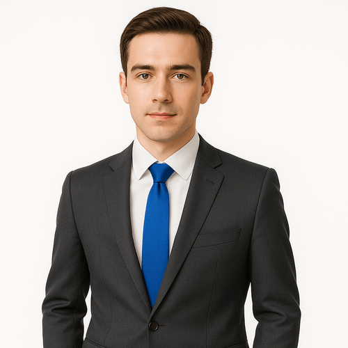Corbata azul sólido