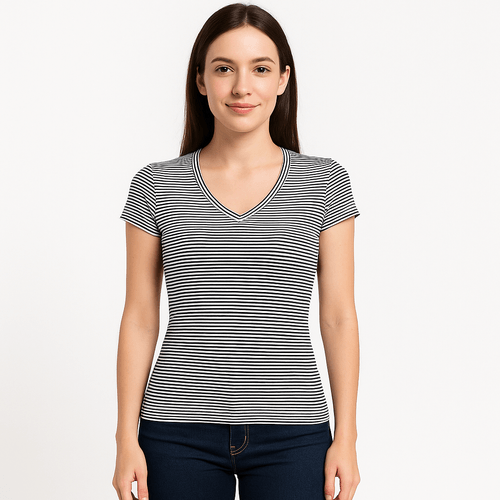 Camiseta rayada para mujer