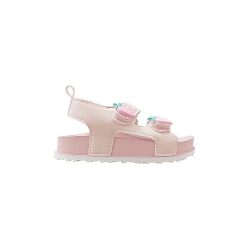 Sandalias rosa con textura para niña