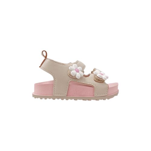 Sandalias verde con textura para niña