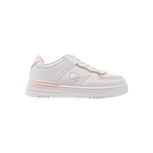 Sneakers blancos con textura para niña