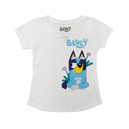 Camiseta blanca estampada para niña