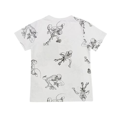 Camiseta blanca estampada para niño
