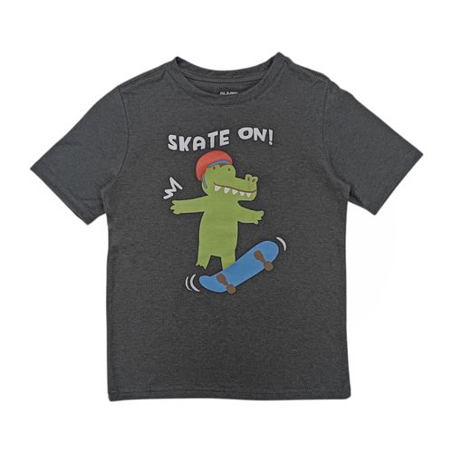 Camiseta gris estampada para niño