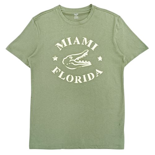Camiseta verde estampada para Hombre