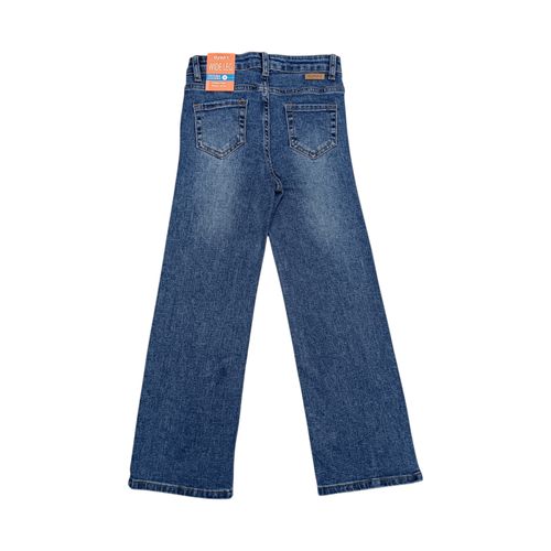Wide leg jeans azul para niña
