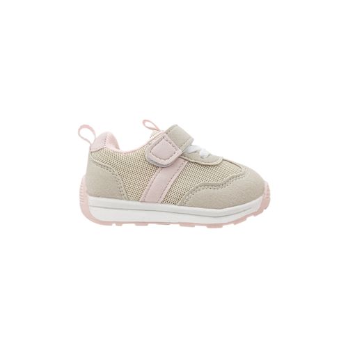 Sneakers con textura beige para niña