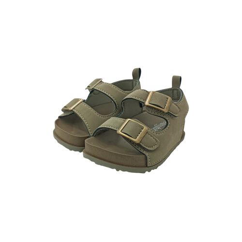 Sandalias verde con textura para niño