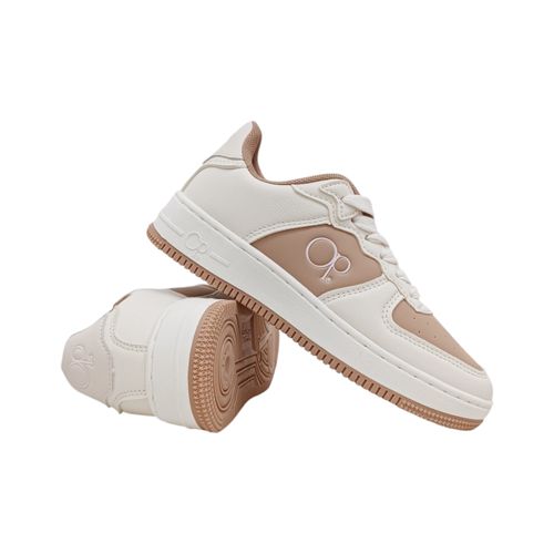 Sneakers con textura bicolores para mujer