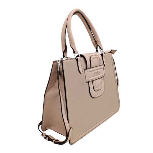 Cartera satchel beige para mujer