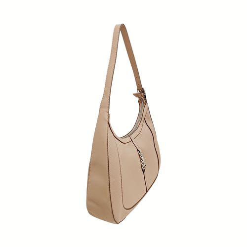 Cartera satchel beige para mujer