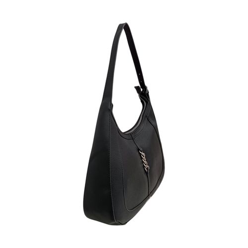 Cartera satchel negra para mujer