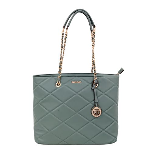 Cartera tote celeste para mujer