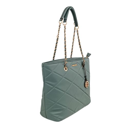 Cartera tote celeste para mujer
