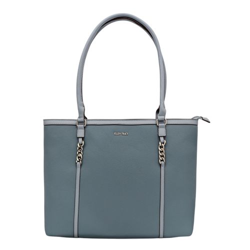 Cartera tote celeste para mujer