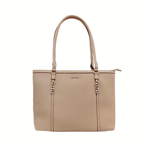 Cartera tote beige para mujer