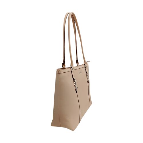 Cartera tote beige para mujer