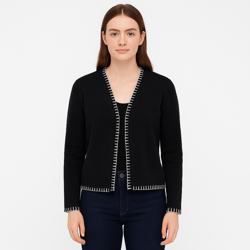 Cardigan negro para mujer