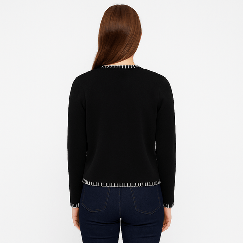 Cardigan negro para mujer