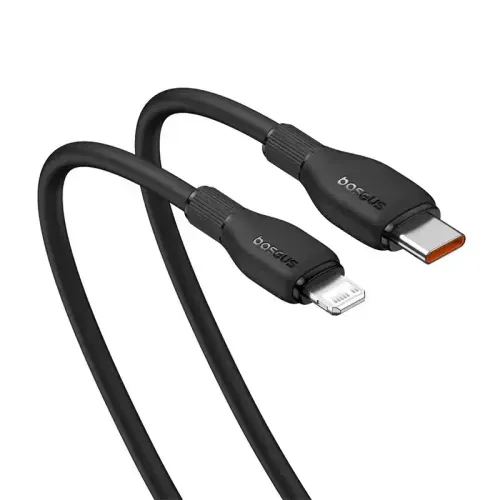Cable de carga rápida USB-C a lightning 1.2mt negro