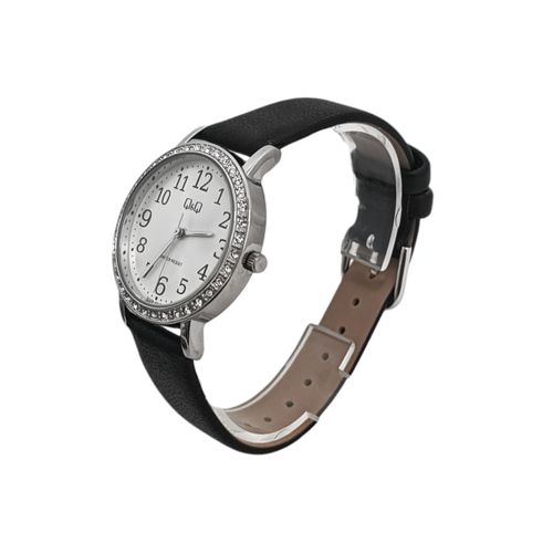 Reloj análogo negro para mujer