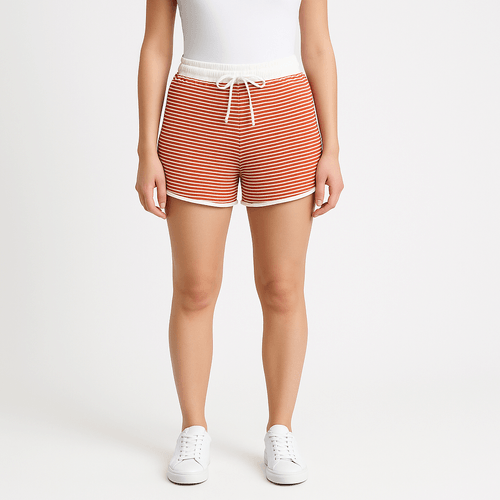 Short rayado rojo