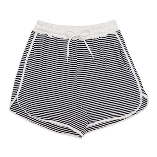Short rayado negro