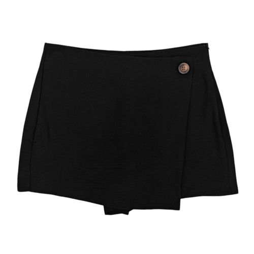 Falda short negra para mujer