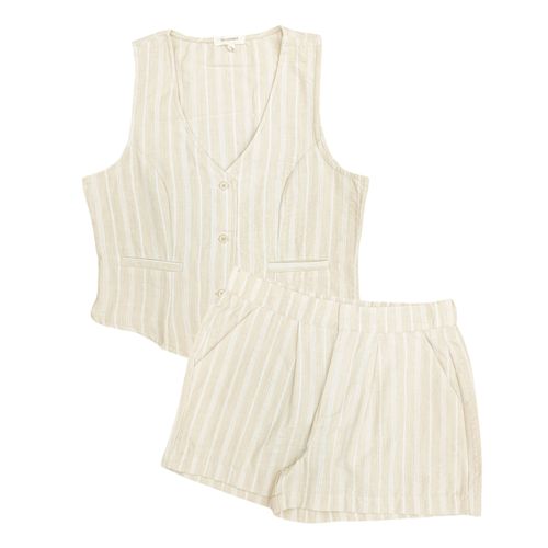 Conjunto bicolor rayado para mujer
